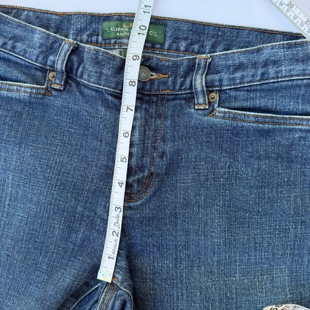 Womans RLR Lauren’s Jean Co Ralph Lauren Cropped Denim Jeans Size 4​ - Picture 9 of 10